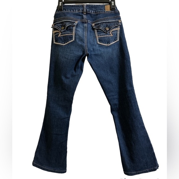 American Eagle Vintage Artist Bootcut Jeans Size 0 Short Inseam 25” Y2K Retro - Picture 2 of 11